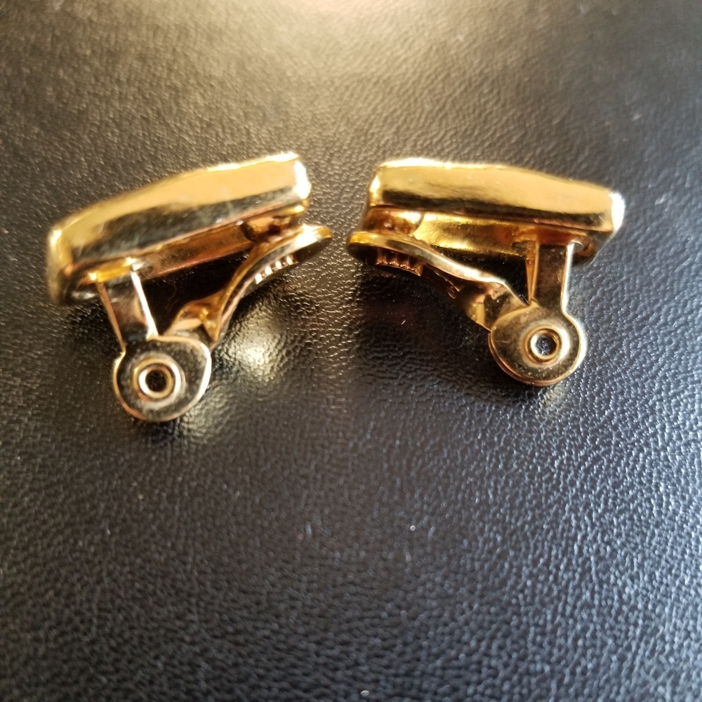 VTG Yves Saint Laurent Gold Clip-On Earrings
